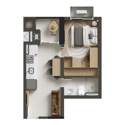 1 quarto - 35m² - final 05