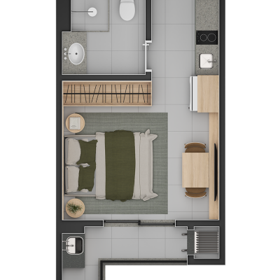 studio 24m²